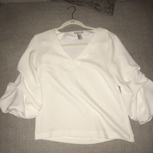 H & M cinched sleeve top